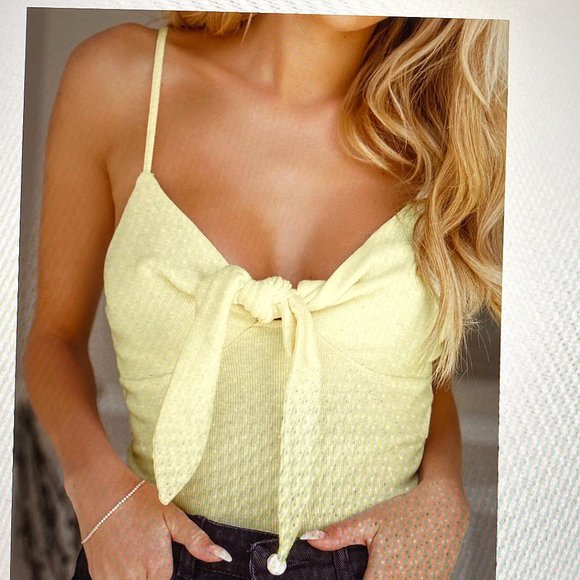 SHEIN Tops - Rib-knit Cami Crop Top